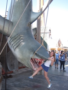 Meeting Jaws at Universal Studios. Duh-Nuh...